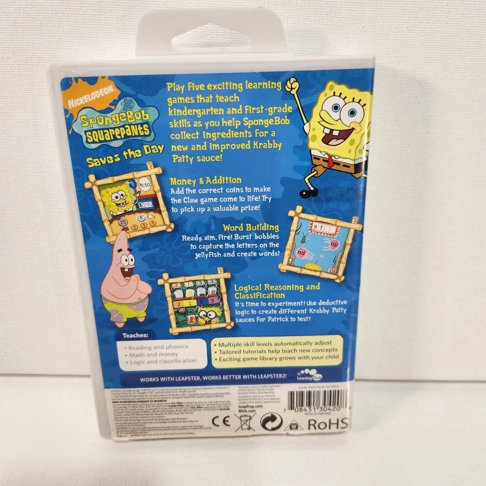 SpongeBob Squarepants‎ Saves the Day Game (Leapster 2, 2007) Complete